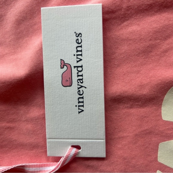Vineyard Vines Pink and Green Short Sleeve Cropped Tee - Picture 6 of 6